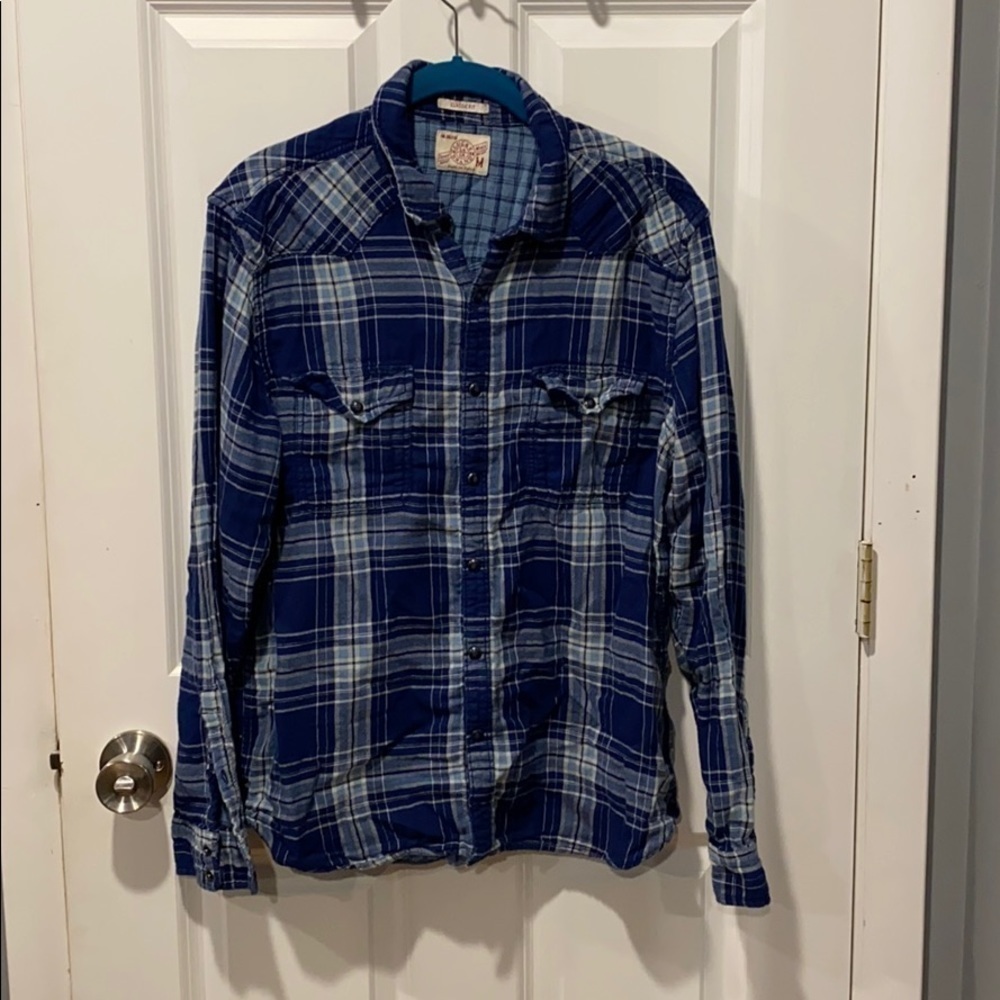 Lucky Brand Soft Flannel Shirt Classic EUC